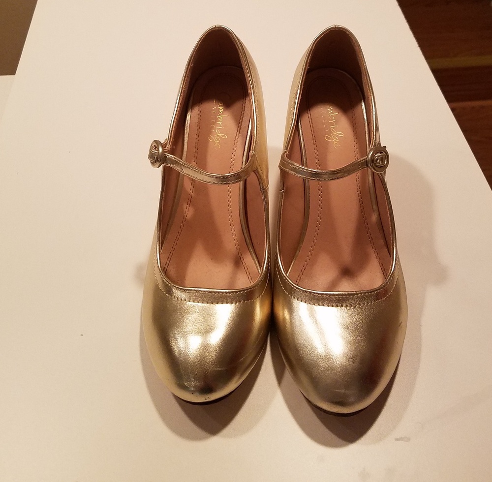 Retro gold heels - Picture 2 of 3